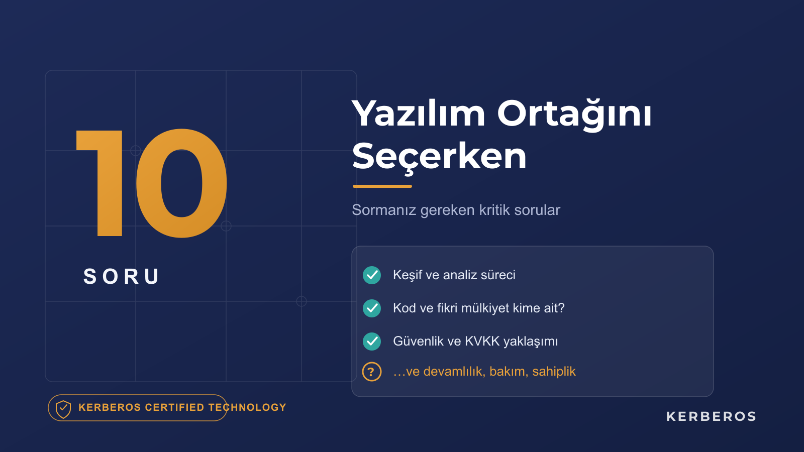 Yazılım Ortağı Seçerken Sormanız Gereken 10 Soru